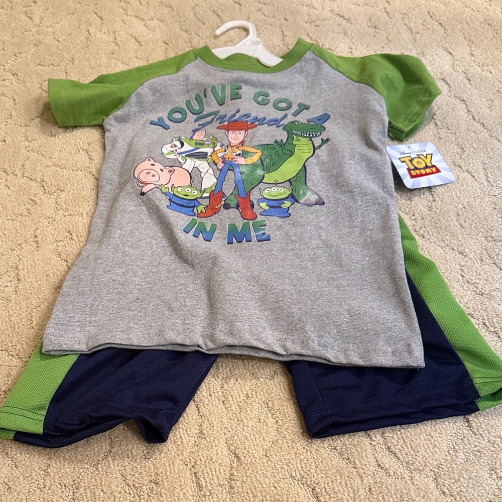 Disney Toy Story Green and Gray Kids Matching Set